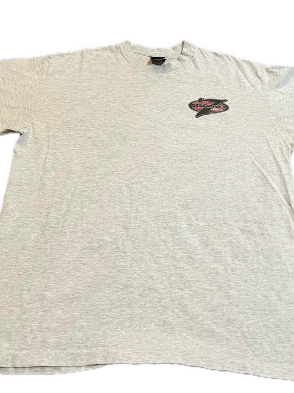 Men’s Vintage No Fear Game 7 Gray Double Sided Shirt Size XL